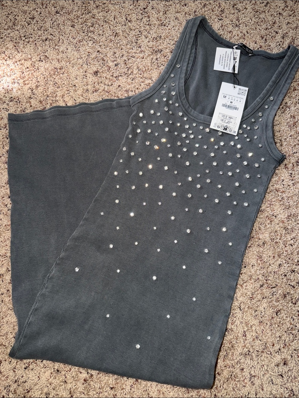 ZARA maxi fitted dress